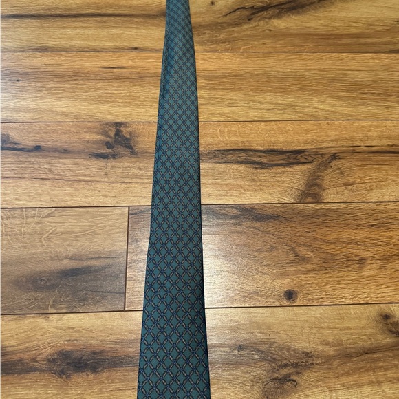 Hermes Other - Elegant vintage Hermes Green and blue check print Men's Tie
